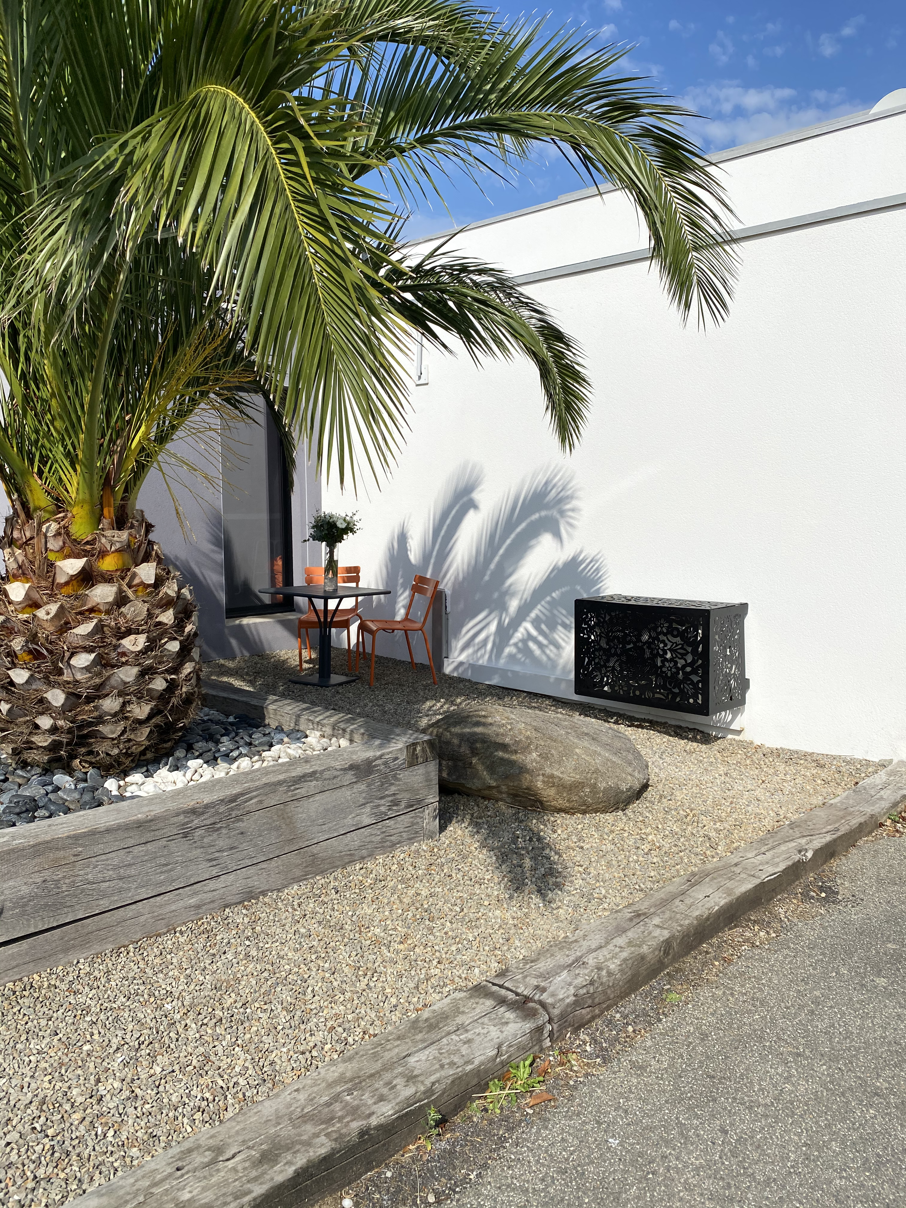 cache climatiseur extérieur design