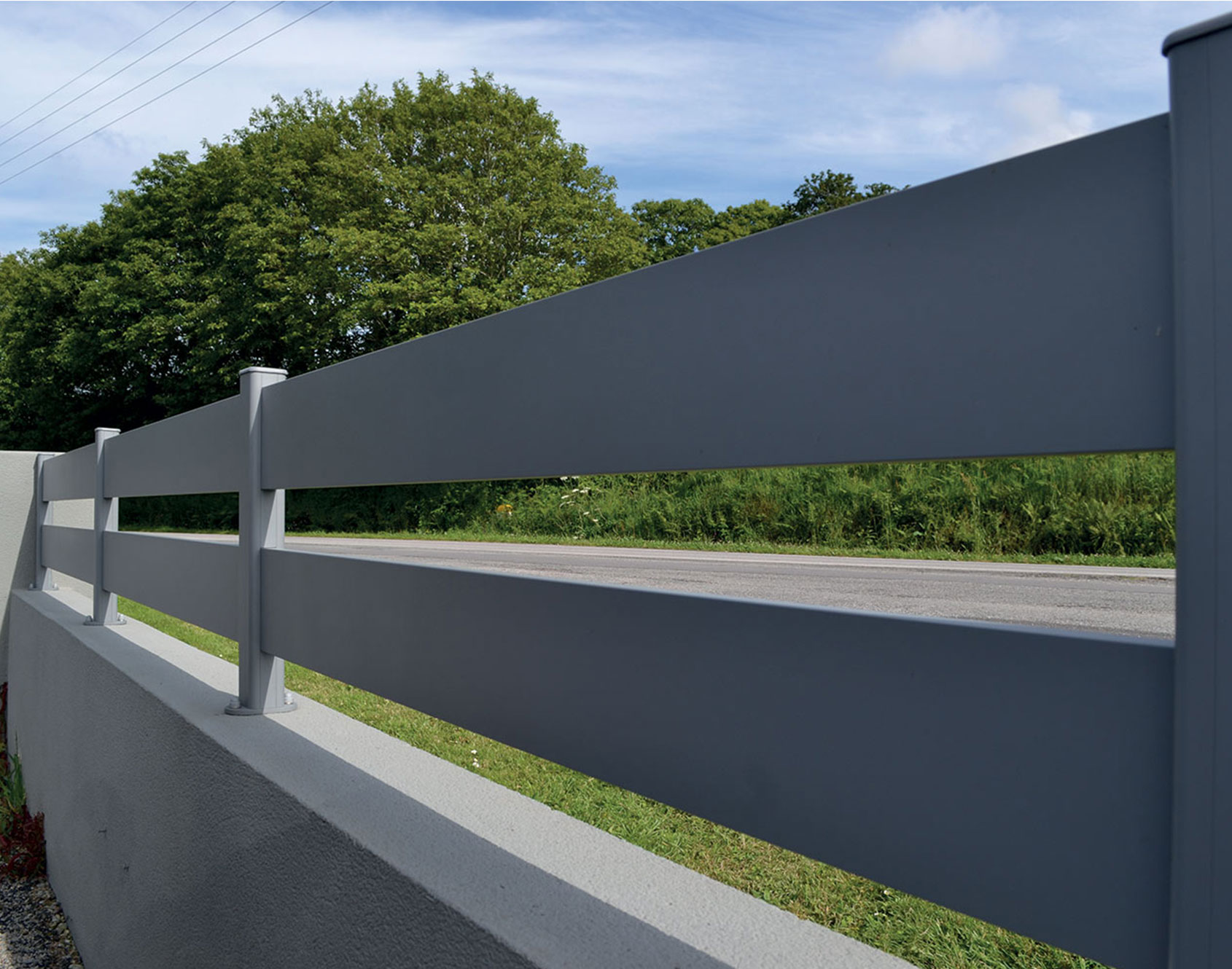 Clôture ajourée aluminium Kamm - Kostum