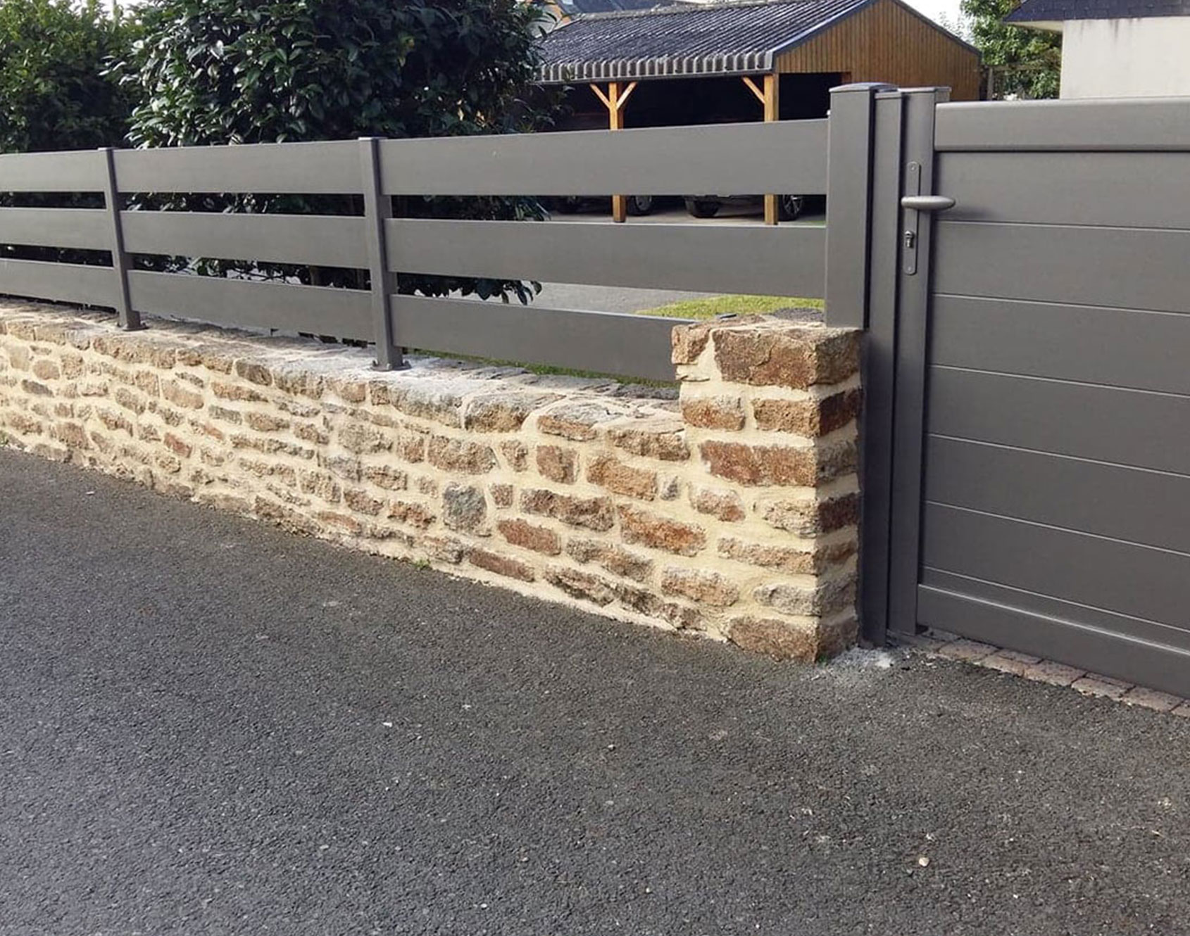 Clôture ajourée aluminium Kamm - Kostum