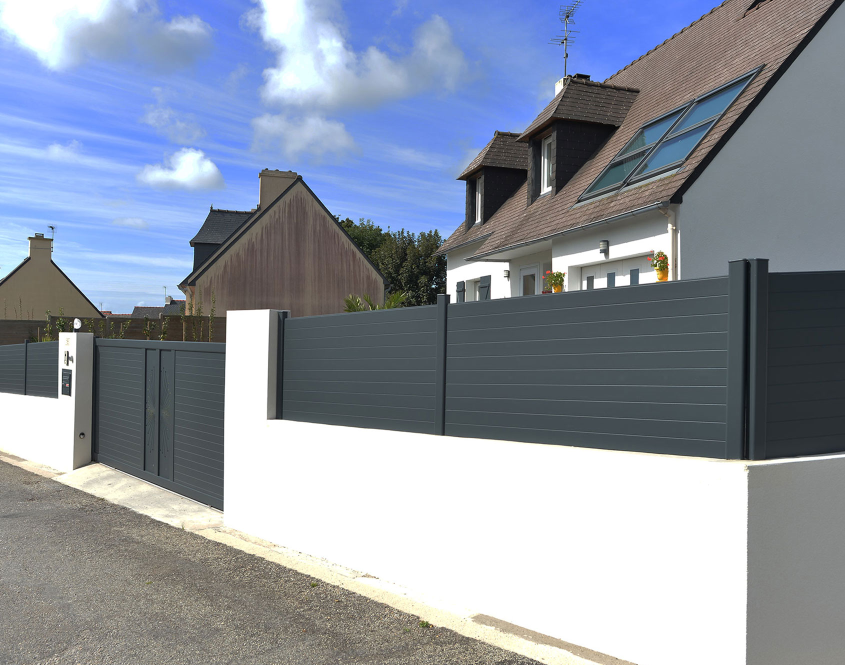 Clôture aluminium Karmen par Kostum