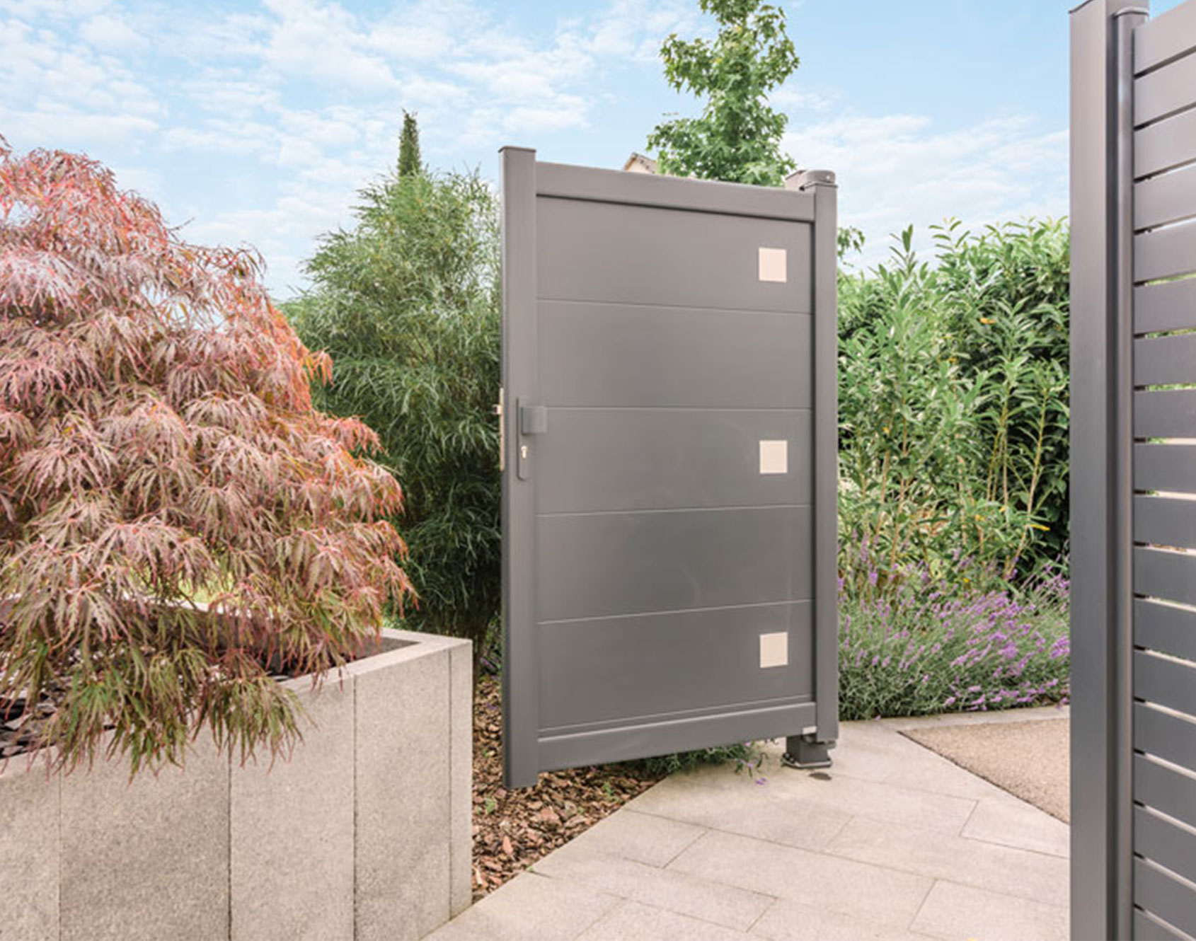 Portillon aluminium Kub par Kostum
