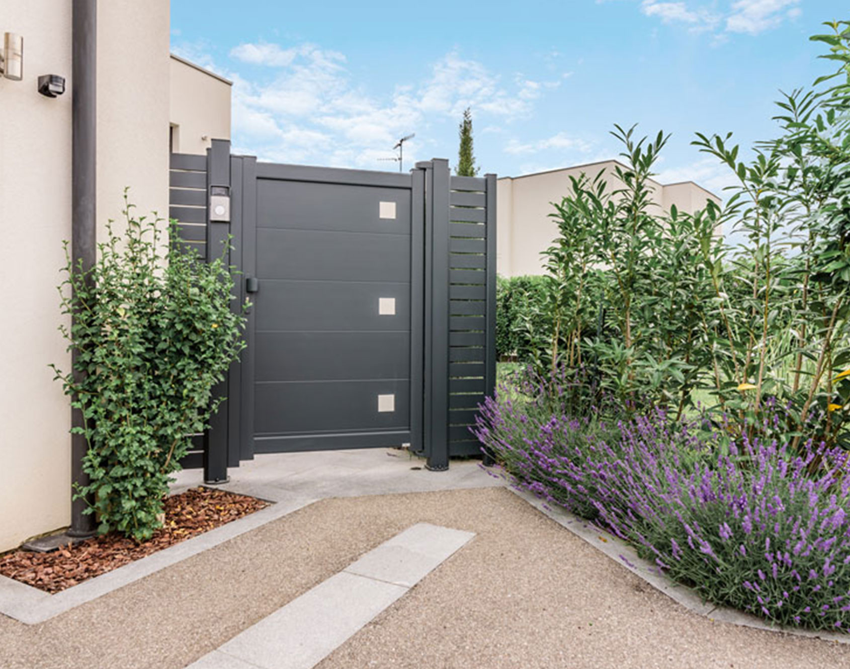Portillon aluminium Kub par Kostum