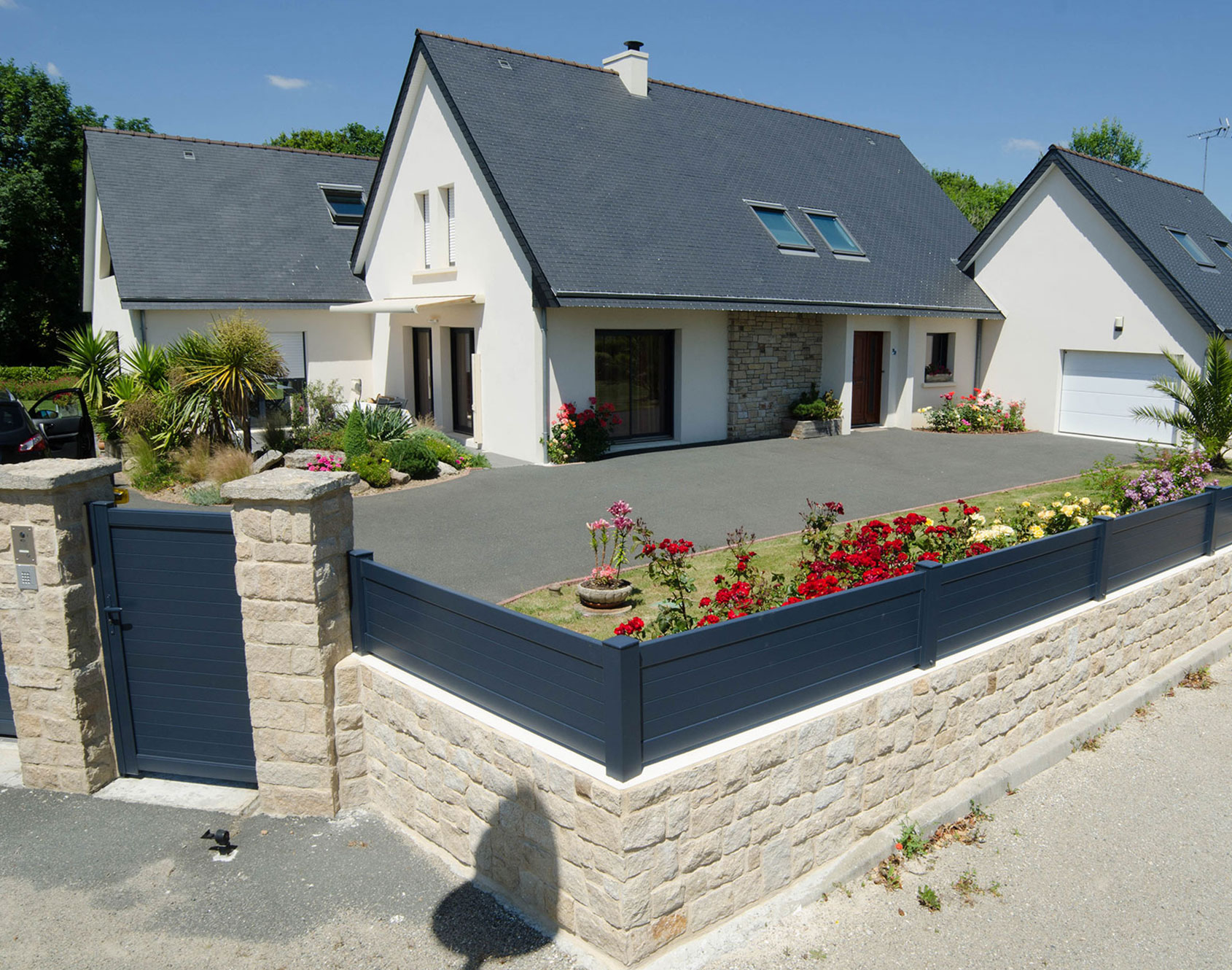 Clôture aluminium pleine Stella - Kostum