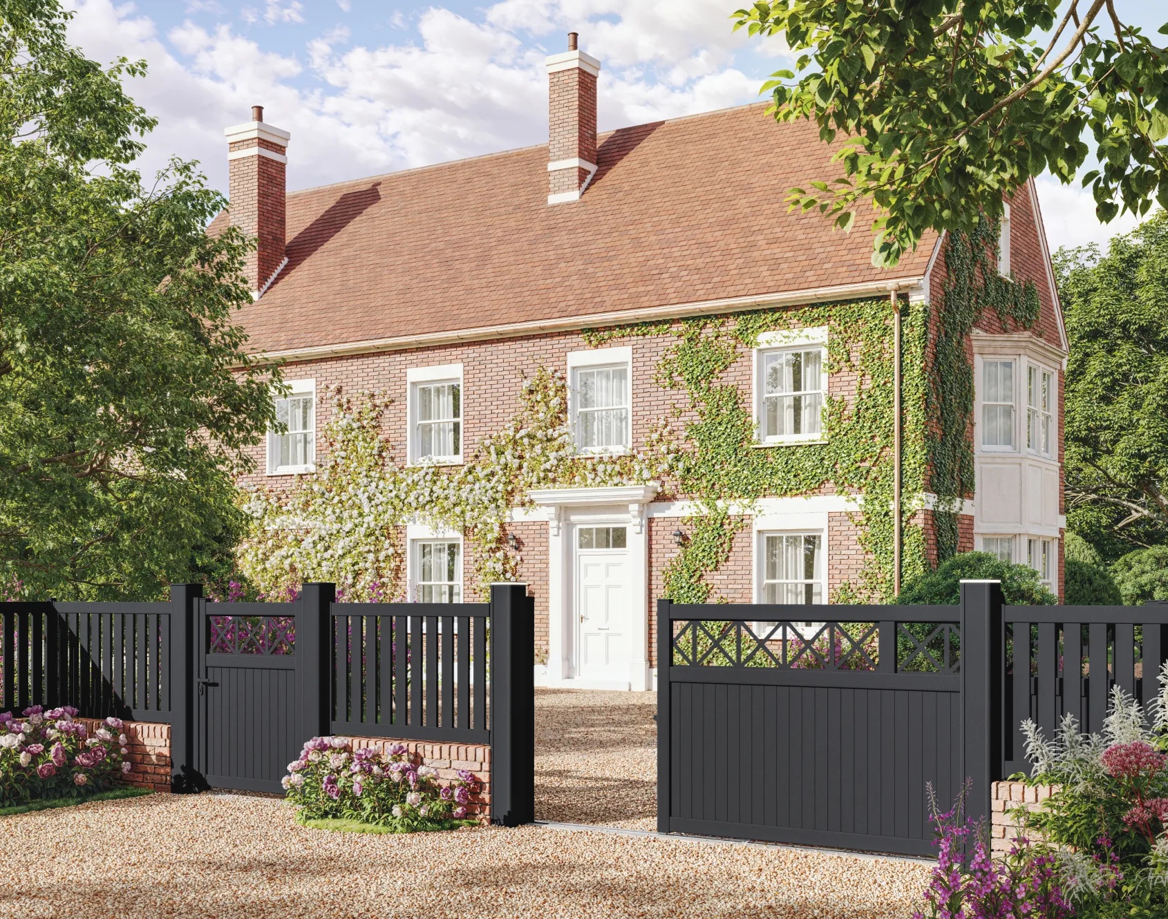 Bokage Sliding aluminium gate by kostum