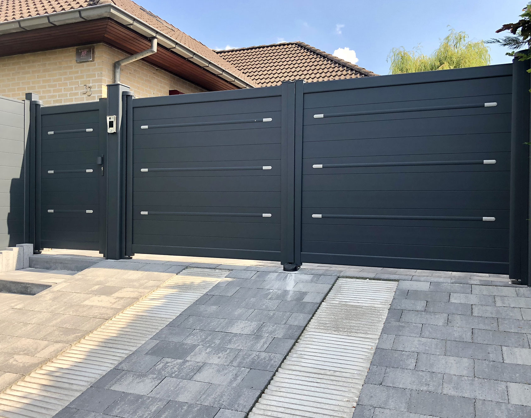 Portillon aluminium Zen par Kostum