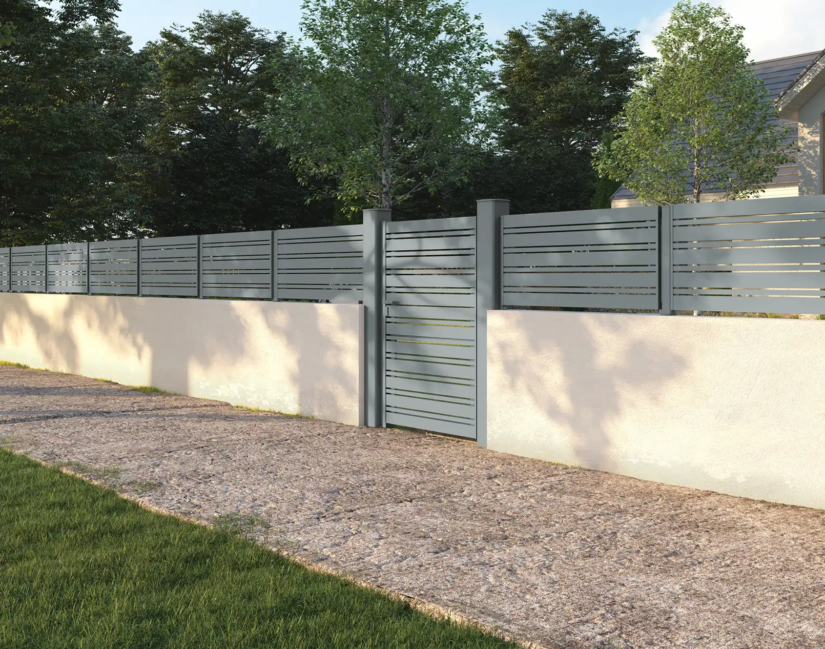 Barreaudage ajouré aluminium Lann - Kostum
