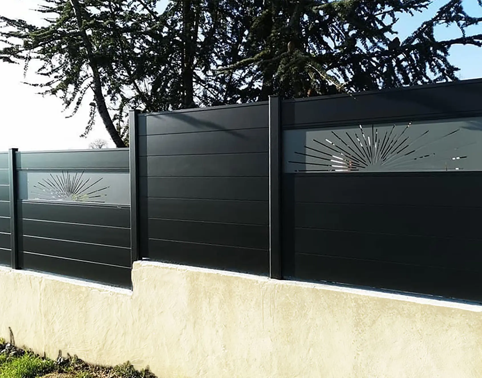 Clôture aluminium Aydan décor Soran Kostum