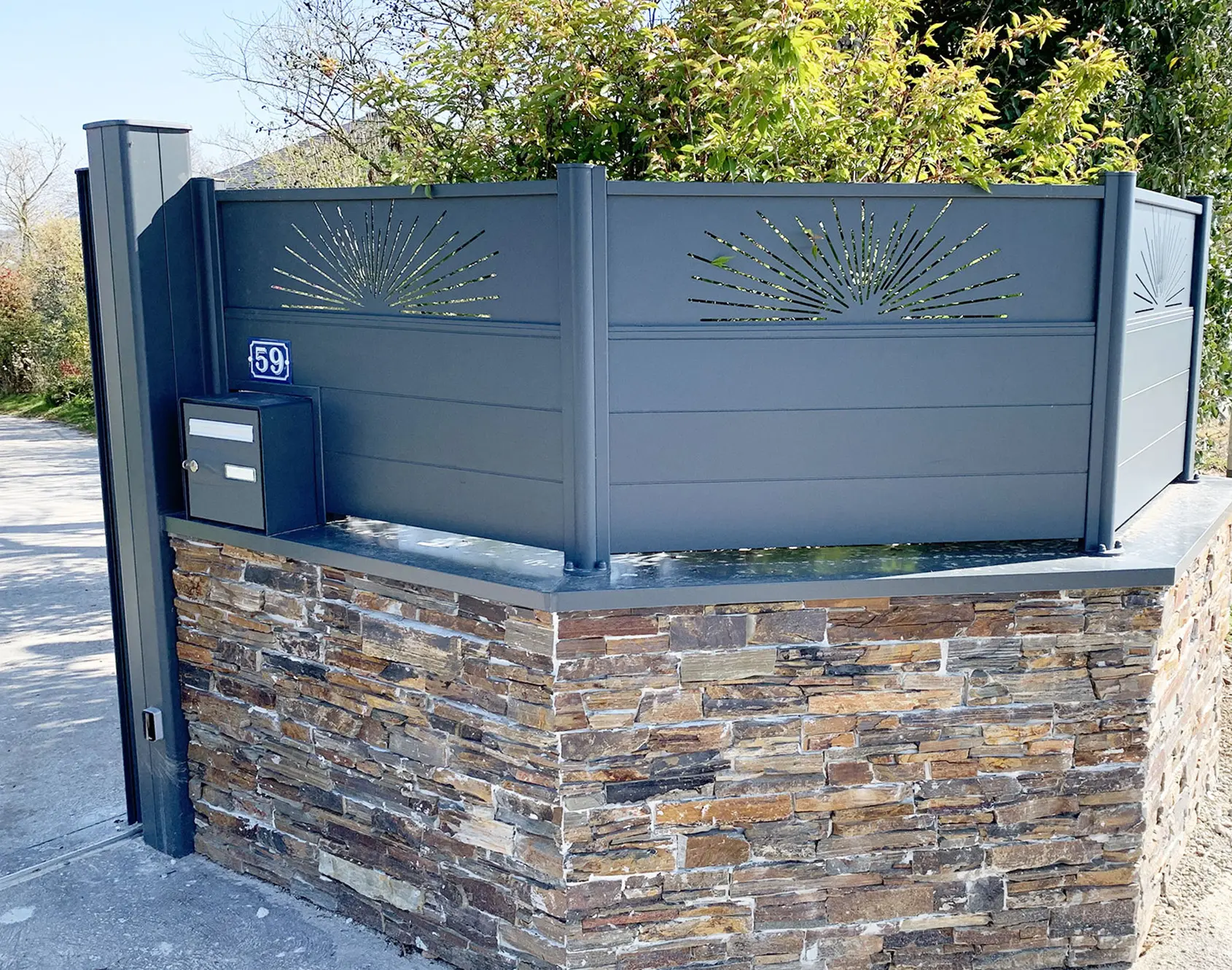 Clôture aluminium Lizen décor Soran Kostum