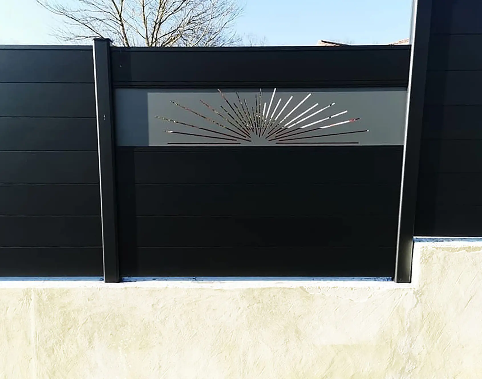Clôture aluminium Aydan décor Soran Kostum
