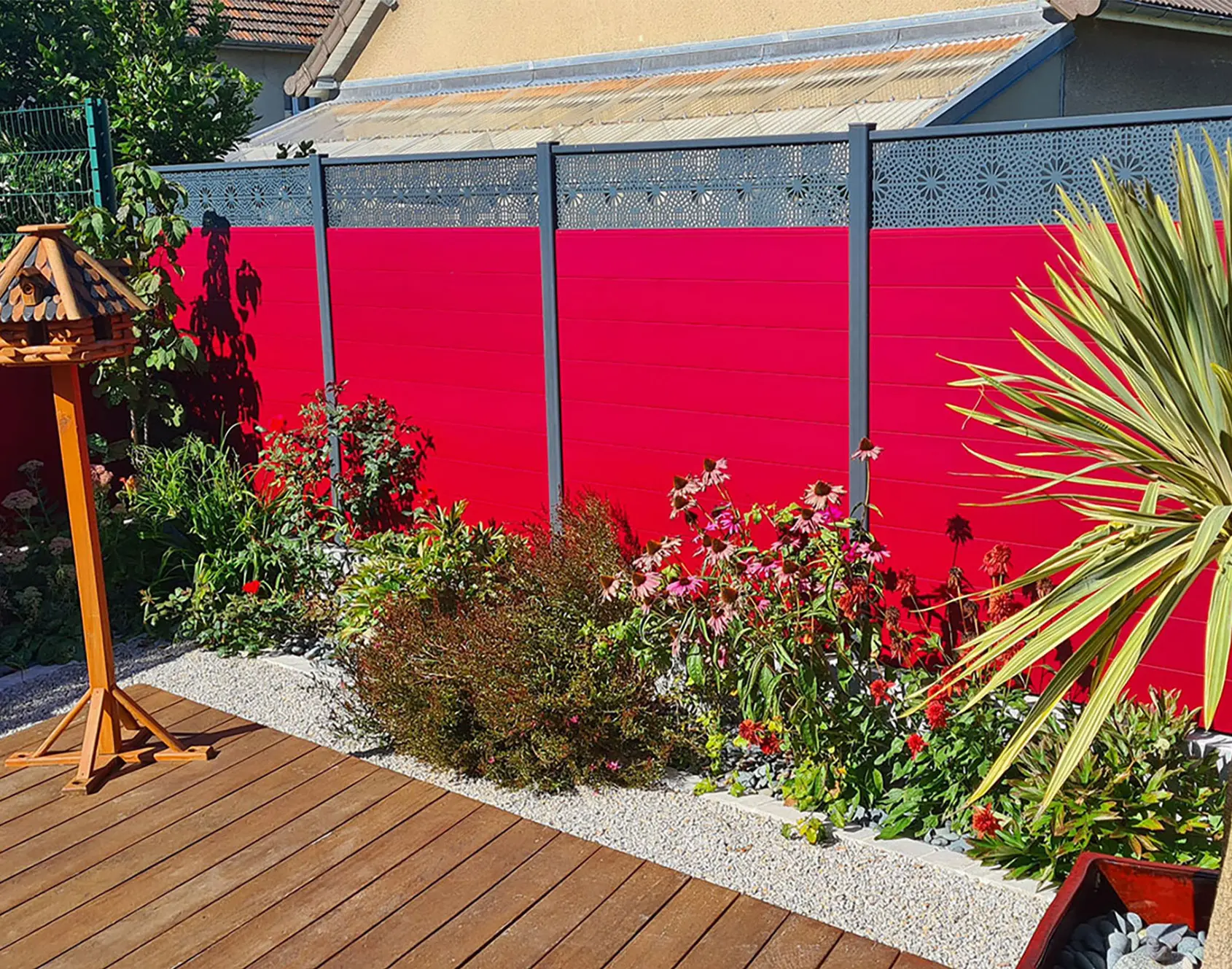 Clôture aluminium Lizen décor Dimazi bicolore Kostum
