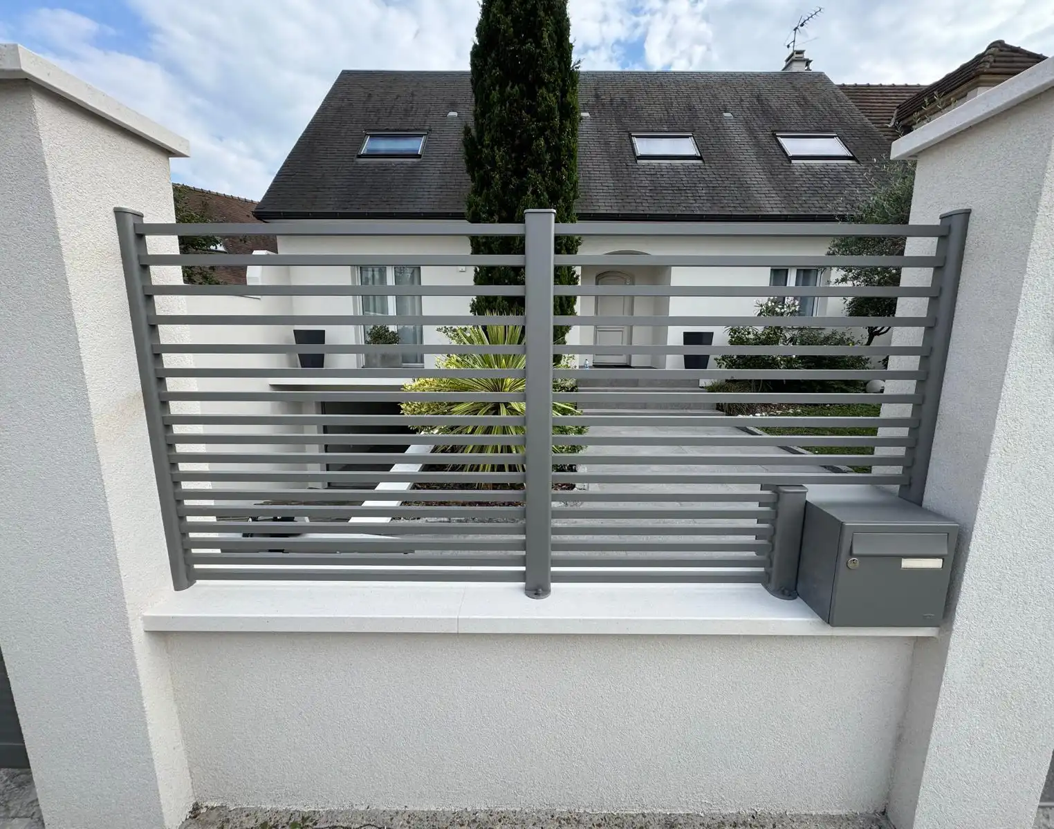Clôture ajourée aluminium Bili-kloarec - Kostum