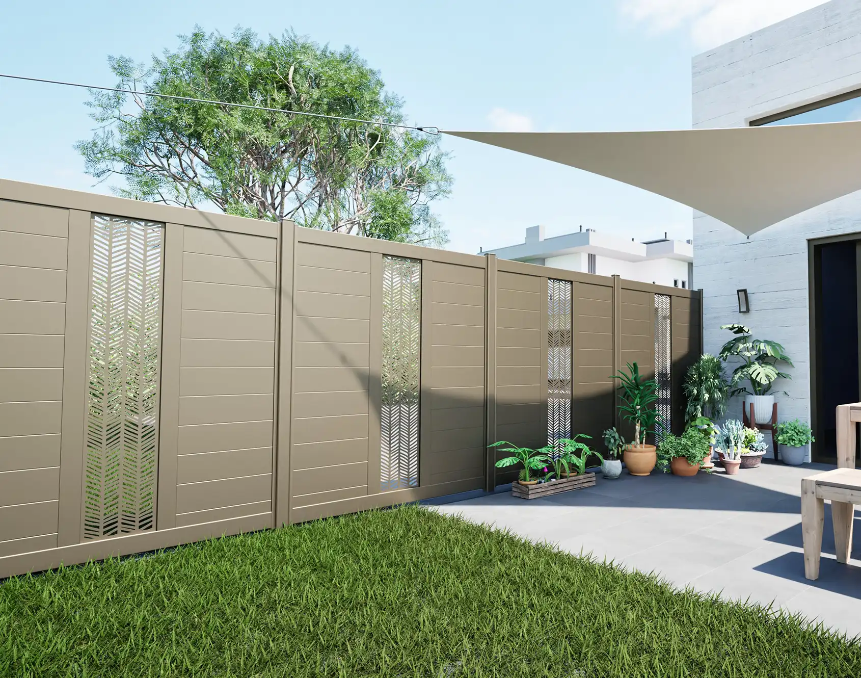 Barreaudage aluminium Aela décor Ritenn - Kostum