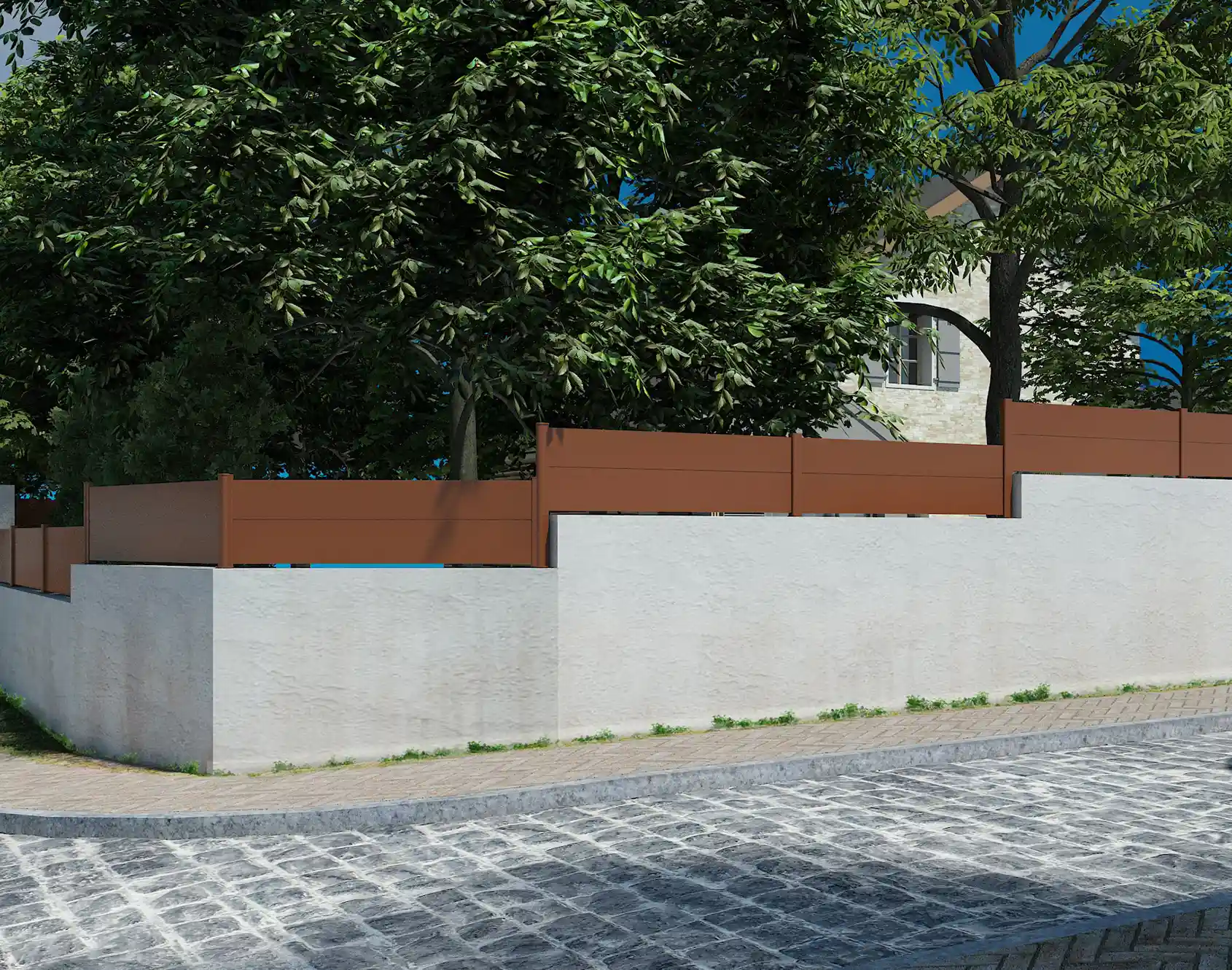 Barreaudage plein aluminium Klavel - Kostum