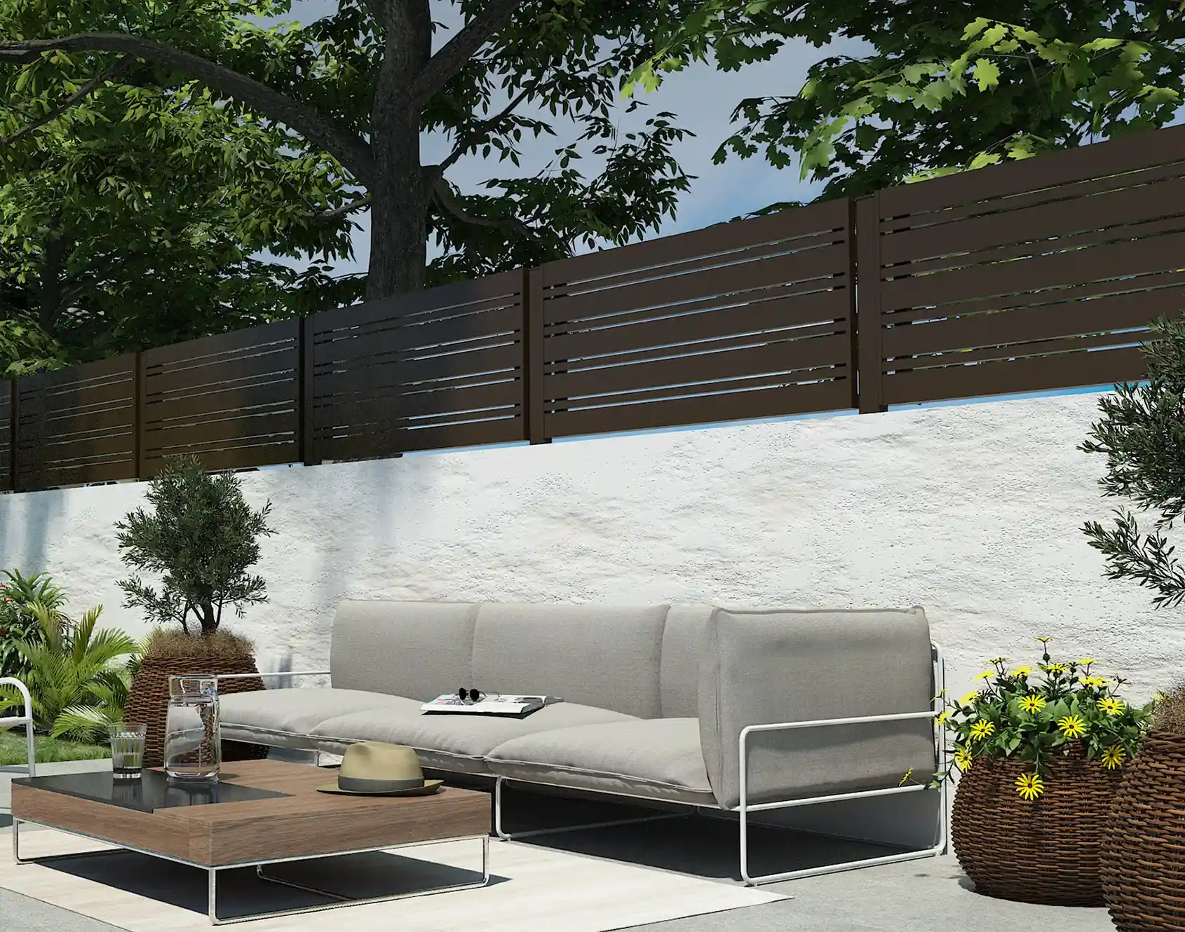 Barreaudage ajouré aluminium Lann - Kostum