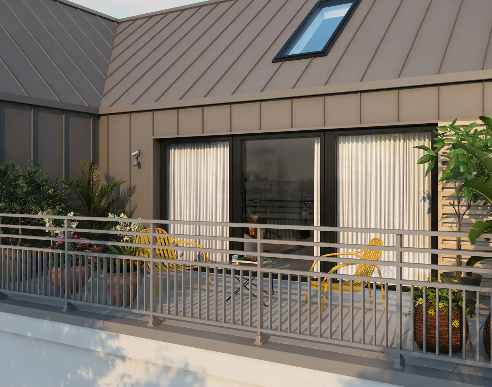 Garde-corps aluminium barreaudé Envel - Kostum