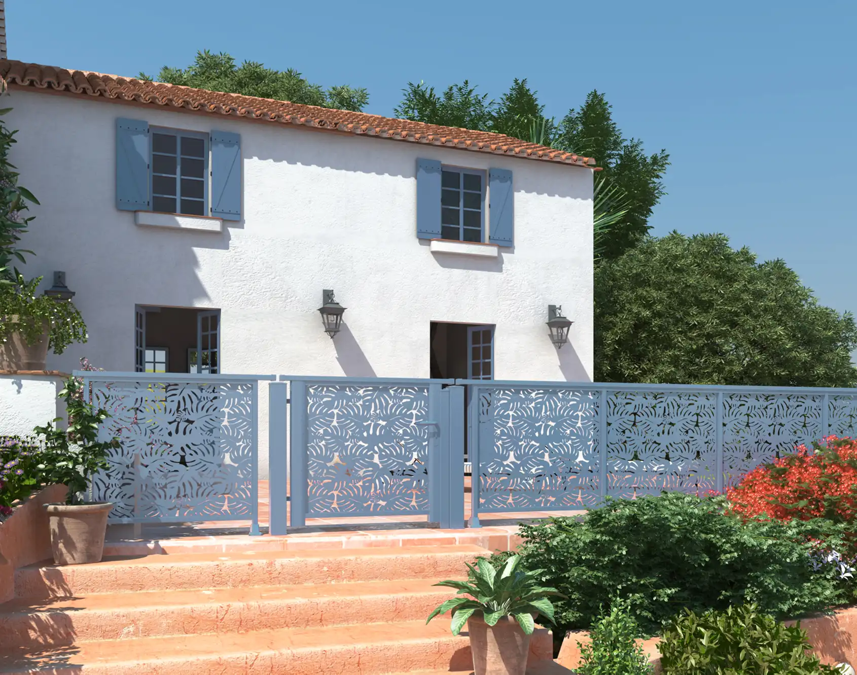 Garde-corps aluminium Eflez décor Deil - Kostum