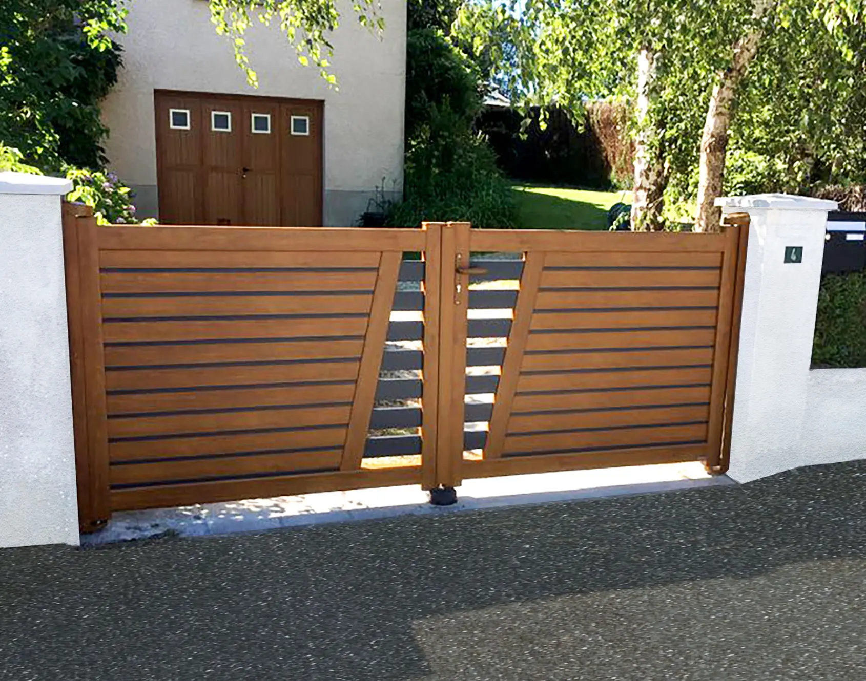 Portail coulissant aluminium Toullan