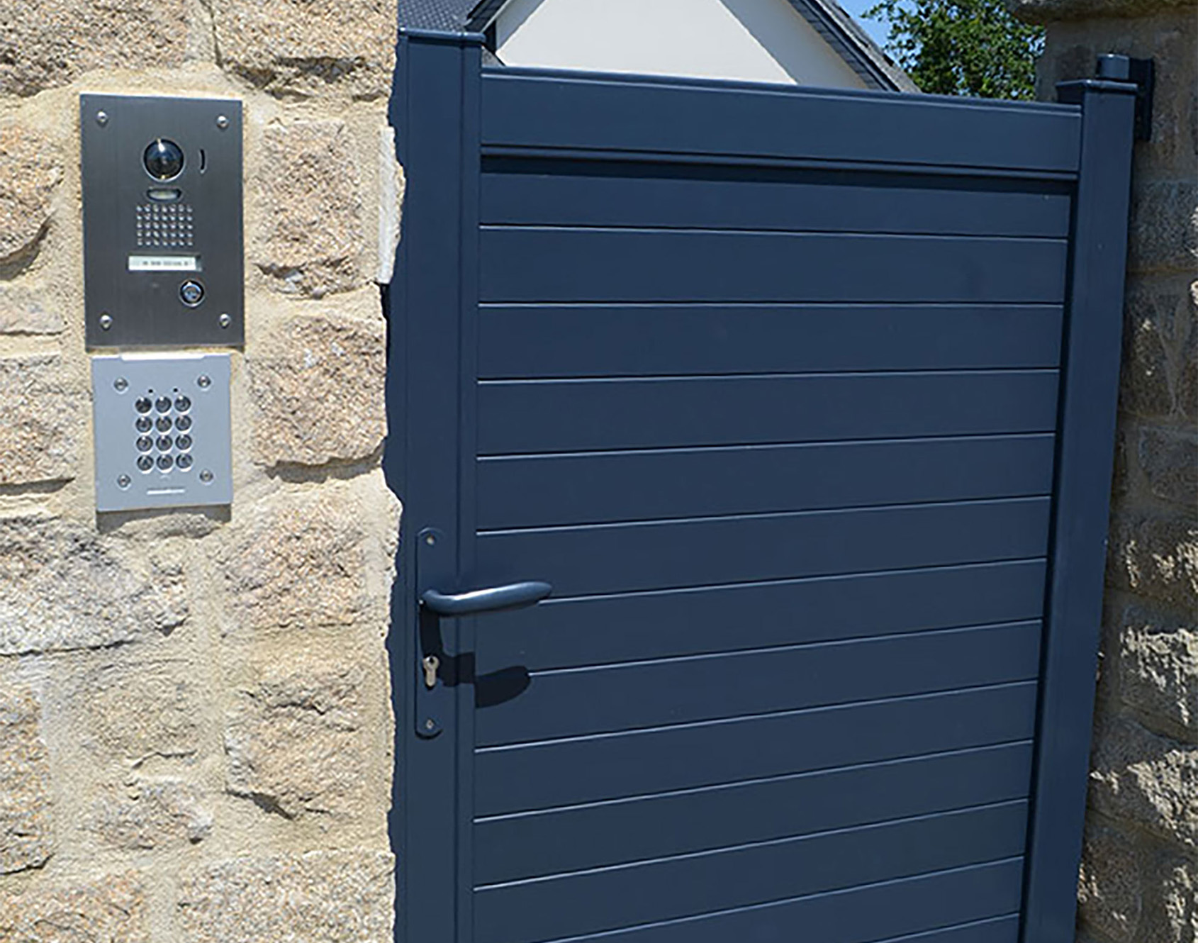 Portillon aluminium plein Stella par Kostum