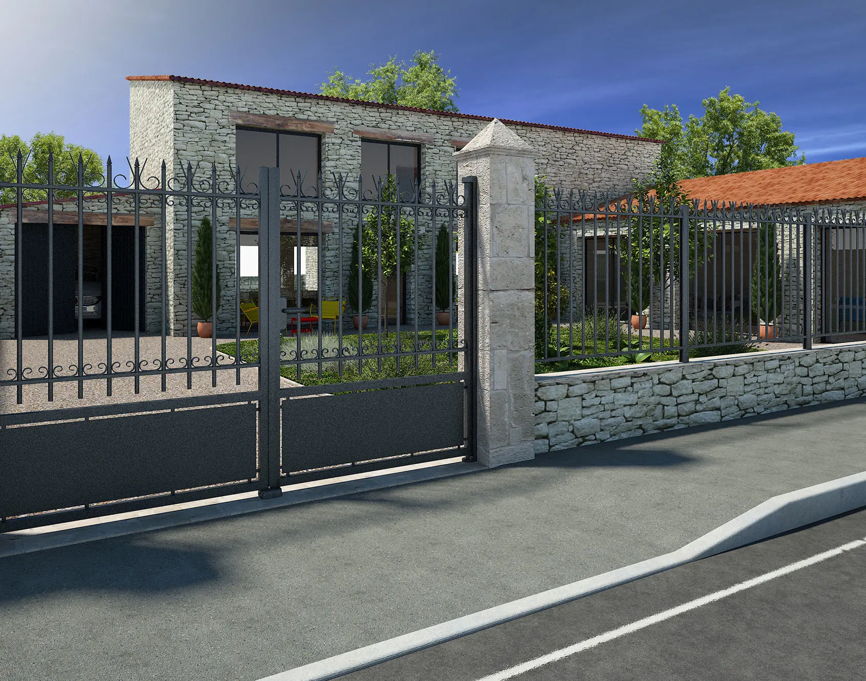 Clôture aluminium Mespaul par kostum