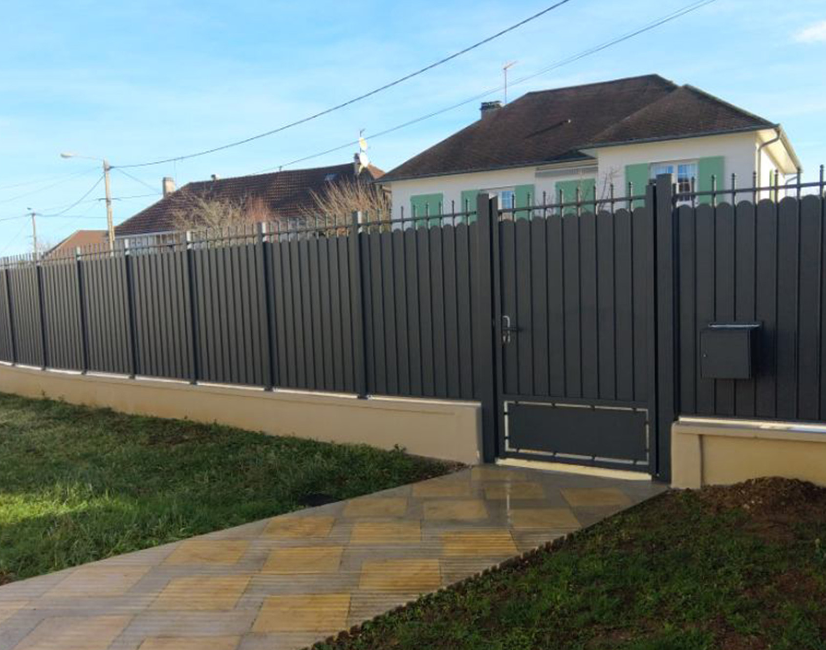 Portillon Pont-Aven en aluminium tradition par Kostum