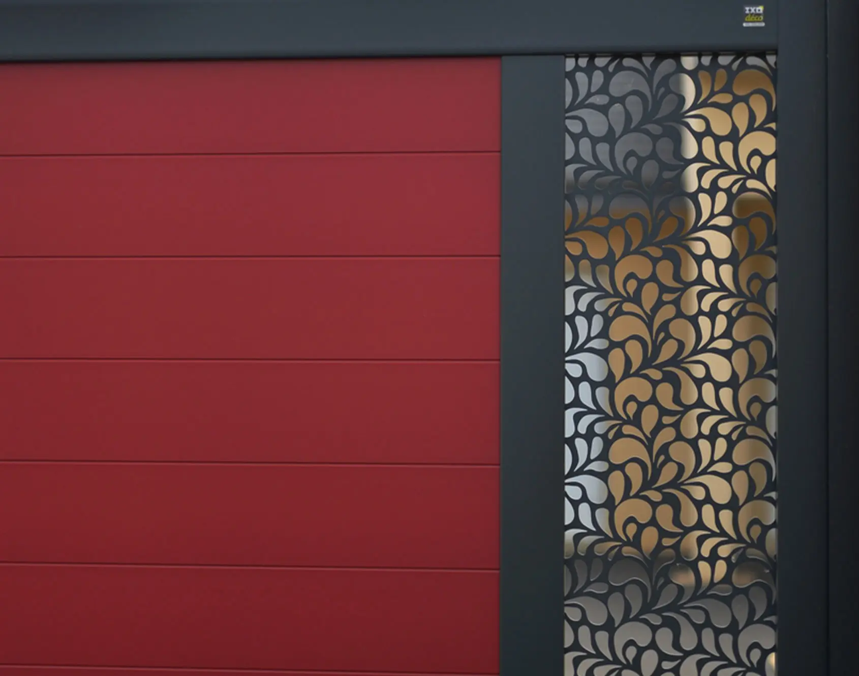 Portail aluminium battant Bréval décor LAMBIG par kostum