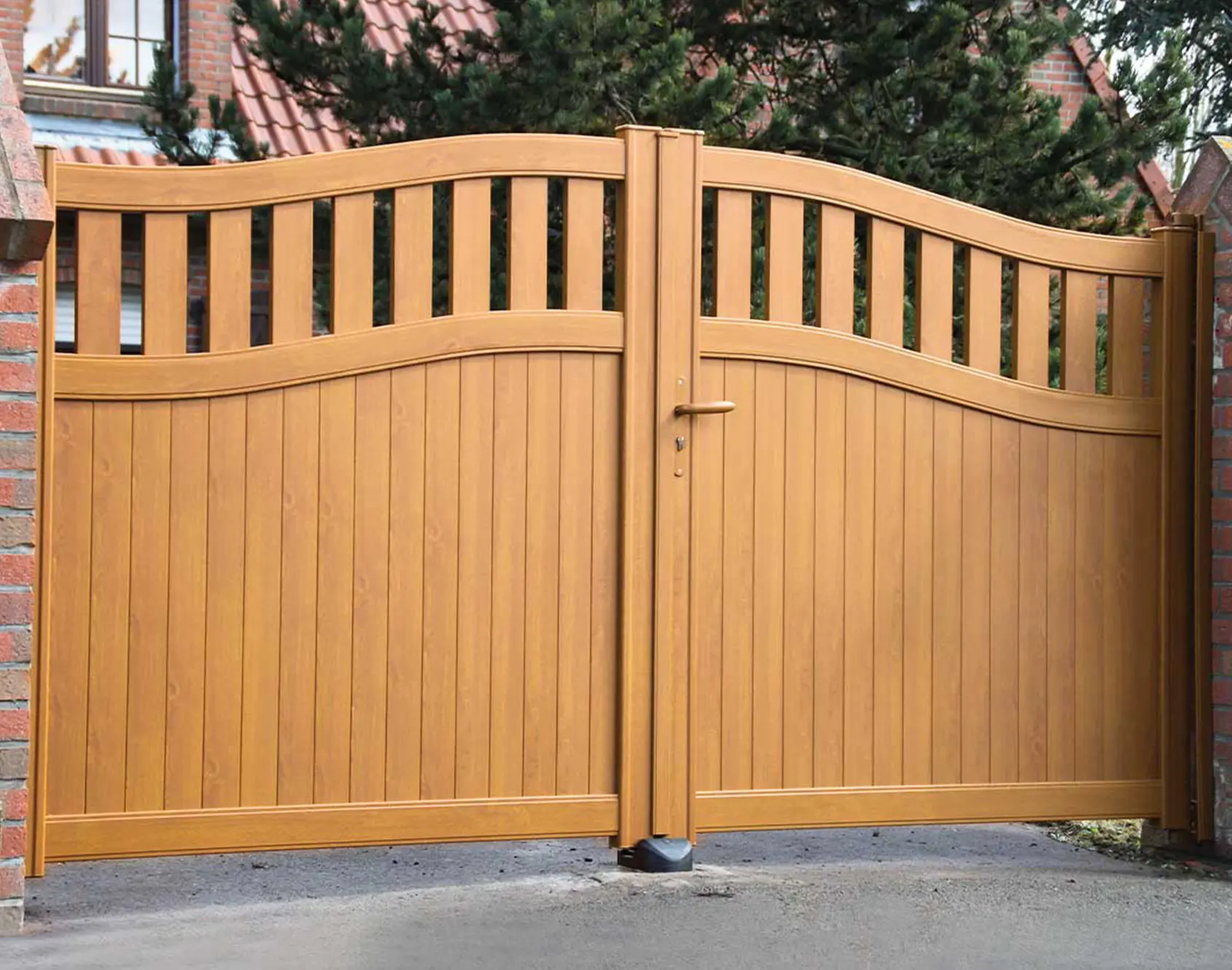 Portail aluminium battant Enez par kostum
