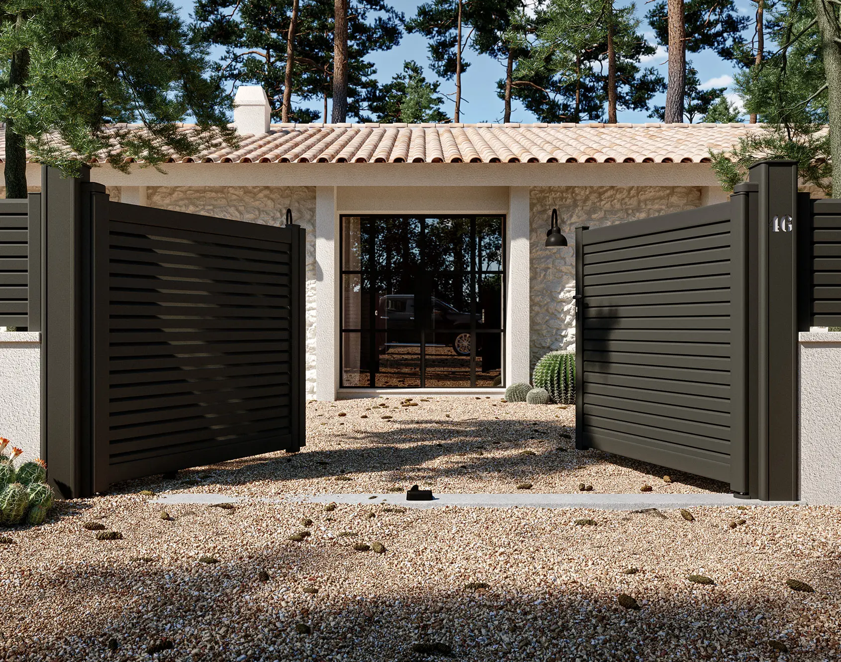 Portail aluminium battant Lemm par kostum