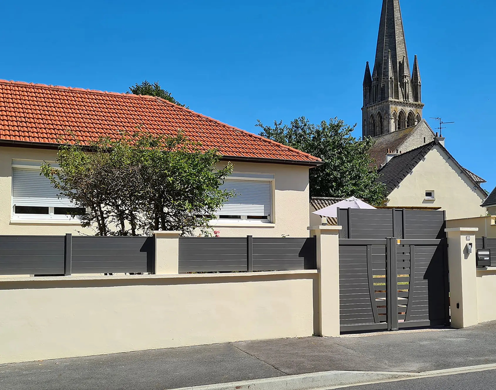 Portail aluminium coulissant Penty par kostum