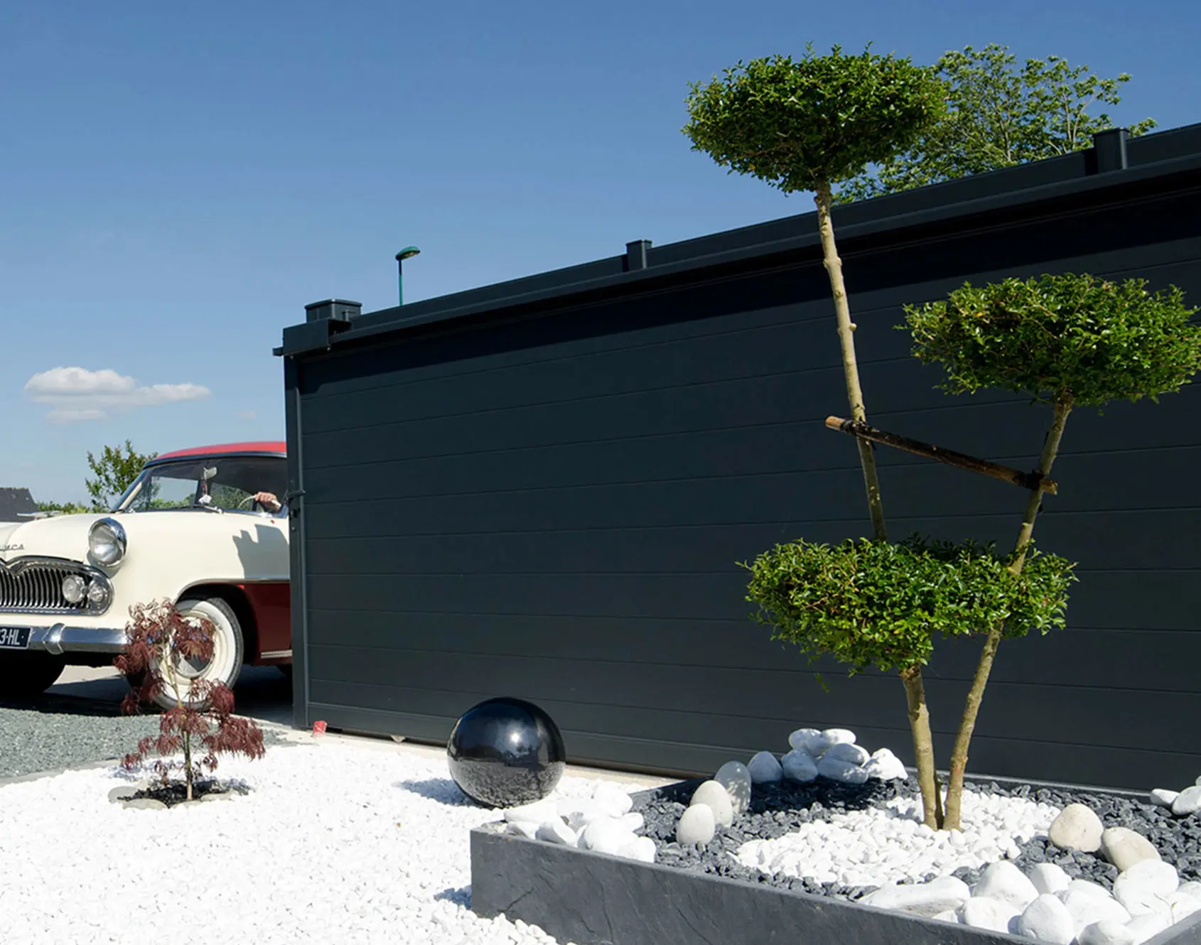 Portail aluminium coulissant Anaé par kostum