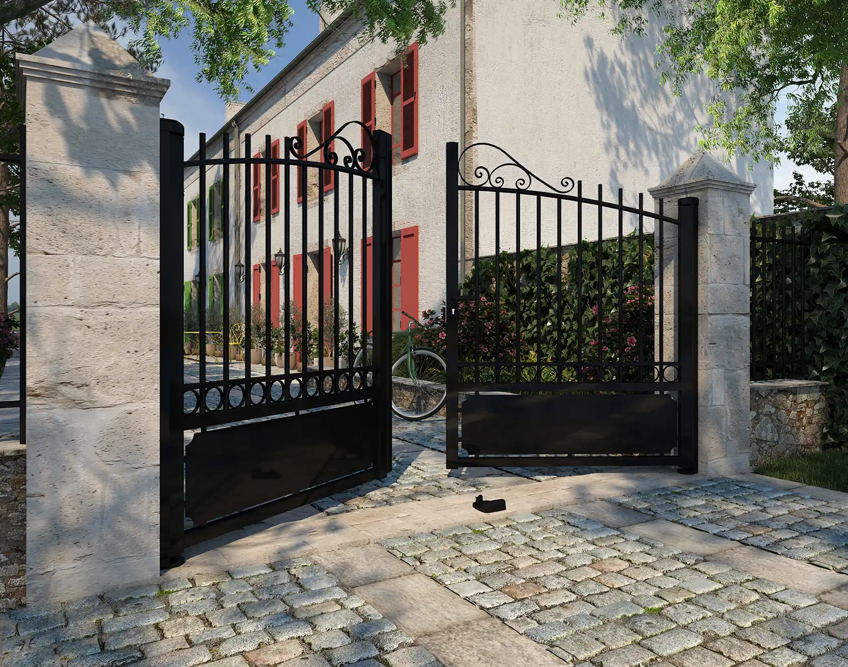 Portail aluminium Guerlesquin - Kostum