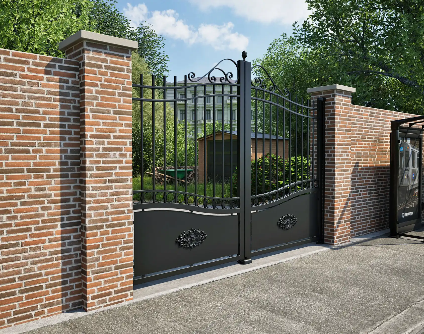 Portail aluminium Bohars - Kostum
