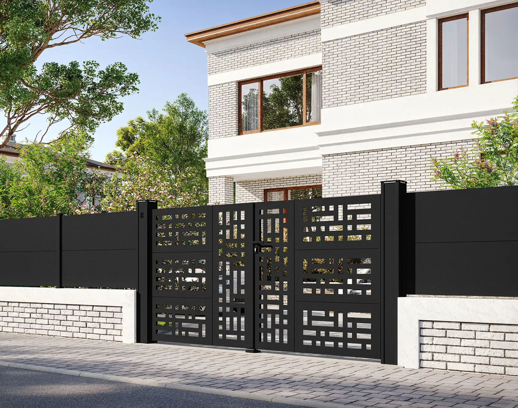 Portail aluminium Freya décor Dana - Kostum