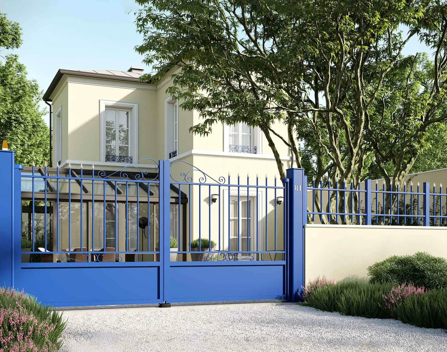  Portail aluminium battant Locquirec par kostum 