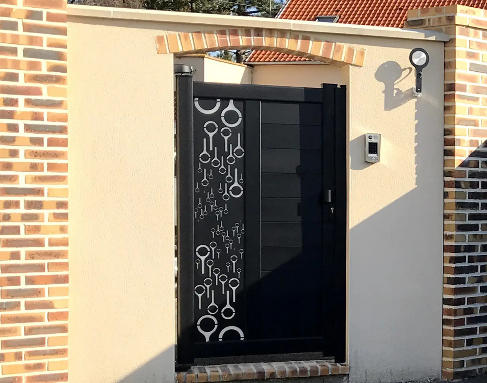 Portillon aluminium Janel décor Picto par kostum