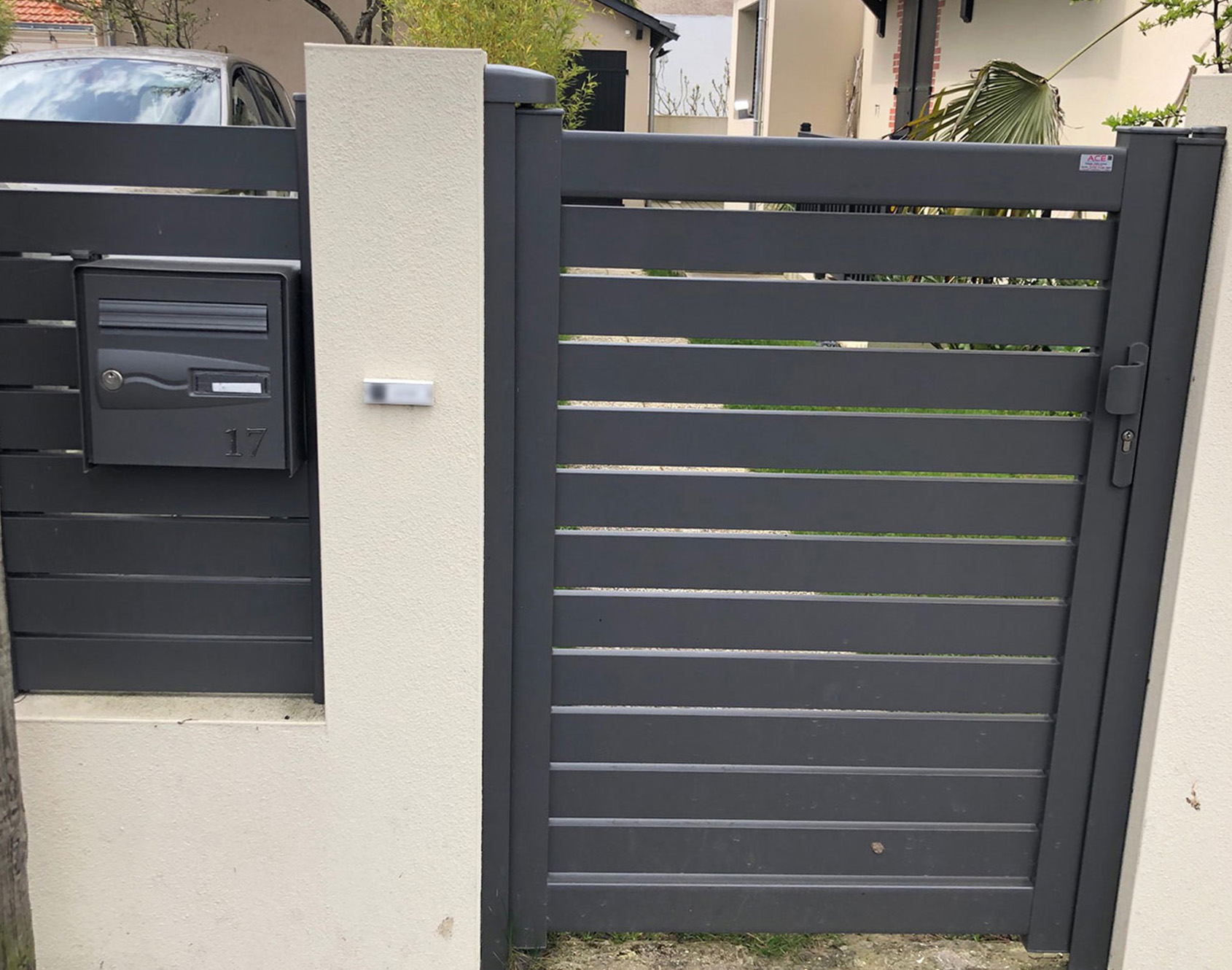 Portillon aluminium Raz par kostum